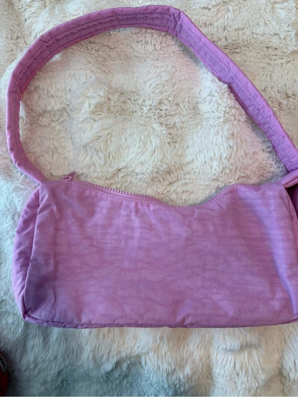 Baggu Lilac Shoulder Bag with Front Pockets - Picture 2 of 4